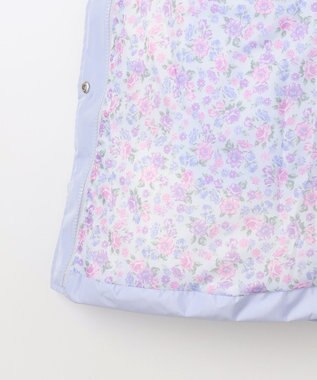 ANY KIDS 【洗濯機OK】中綿リボンコート サックスブルー