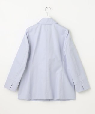 J.PRESS LADIES L 撥水ツイル ステンカラー ショート コート サックスブルー系