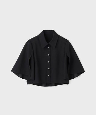 GRACE CONTINENTAL フレアスリーブシャツ ブラック