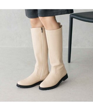  <carino>【レイン対応】タンクソールロングブーツ
