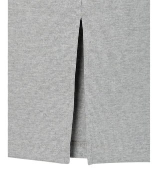CRAFT STANDARD BOUTIQUE リブロングスカート Light Gray Mixture
