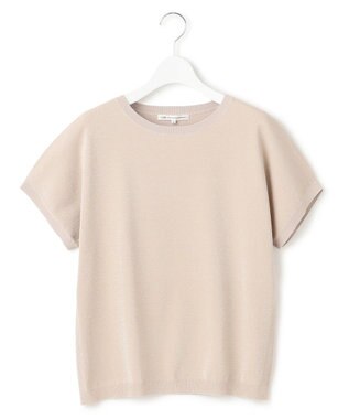 23区 【洗える】レーヨンポリエステルストレッチ プルオーバー ラメニット ゴールド系