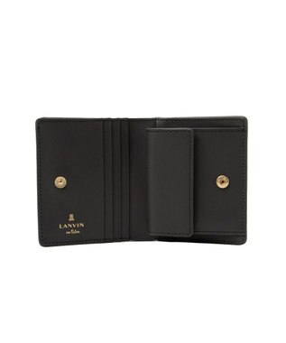 LANVIN en Bleu リュクサンブール 二つ折りコンパクト財布 ダークネイビー