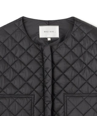 BEIGE， 【WEB限定・洗える】COINTET / 中綿キルティングコート Black