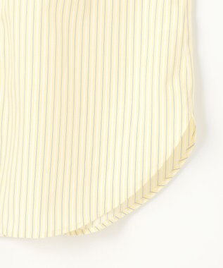 ANY SIS 【BAILA12月号掲載・貴島明日香さんコラボ】ニットレイヤード シャツ ツインセット ネイビー×イエローストライプ