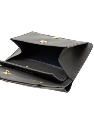 LANVIN en Bleu リュクサンブール 二つ折りコンパクト財布 ダークネイビー