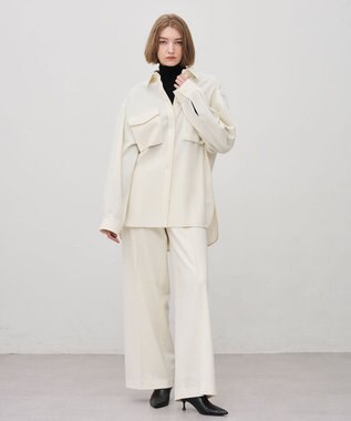 uncrave コンプレストウール ストレートパンツ オフ