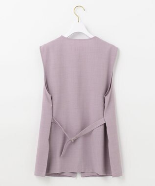 ANY SIS 【セットアップ対応】リネンライク ジレ ラベンダー