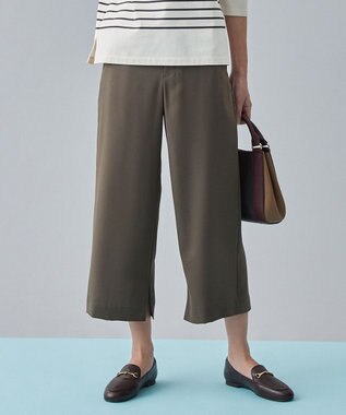 J.PRESS LADIES 【洗える】リラクシオンツイル パンツ カーキ系