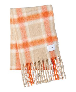 MOONBAT estaa ボリュームマフラー クラシックチェック／手洗い可