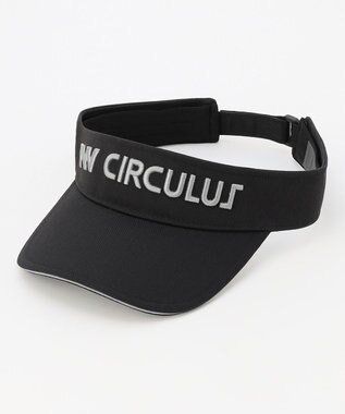 PW CIRCULUS 【UNISEX】3D刺繍 ベーシックサンバイザー ゴルフ ブラック系