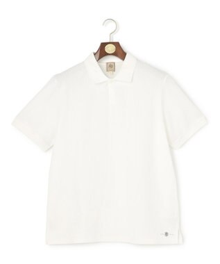 J.PRESS MEN ジャケットインの最適解【接触冷感 / 吸水速乾】【J.PRESS PREMIUM JERSEY】スキッパー ポロシャツ ホワイト系