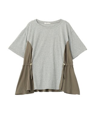 Green Parks 異素材ドッキングプルオーバー Gray Mixture