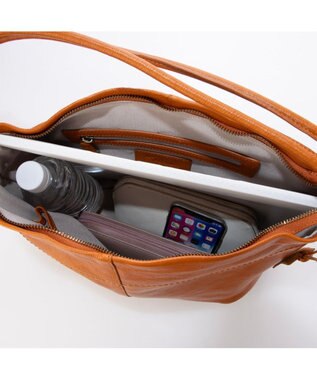 UNBILLION アトランタ ATLANTA / 牛革ロープハンドル2wayショルダーL キャメル