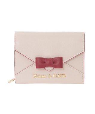 Maison de FLEUR レター型ウォレット Pink