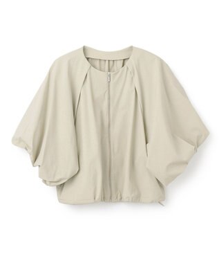 uncrave 【撥水・接触冷感・UVカット・洗濯機洗い可】マルチファンクションナイロン ２WAYブルゾン（uncrave STANDARD） ライトベージュ