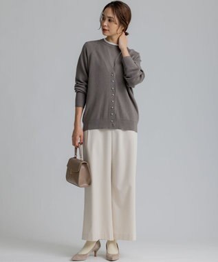 組曲 L 【WEB限定】リラクシーツインニットセット ブラウン系