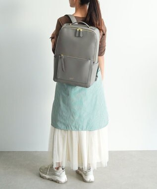 ACE BAGS & LUGGAGE Jewelna Rose ウェールズ リュック B4サイズ 15.6インチ収納 本革 11975 ジュエルナローズ グレー