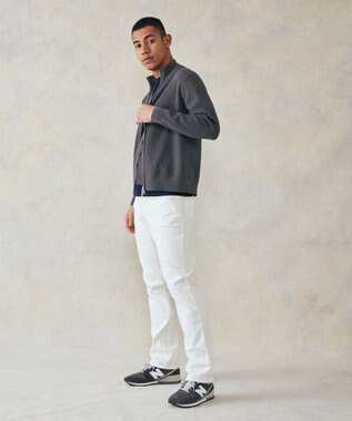 J.PRESS MEN 【High twist links】フルジップカーディガン グレー系
