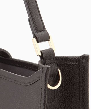 LA BAGAGERIE スクエアレザー2WAYショルダーバッグ ブラック