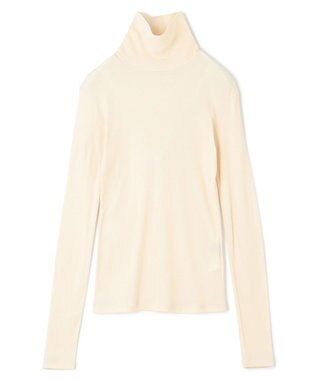 uncrave アルビニスタシフォンテレコ ハイネックカットソー（uncrave STANDARD） エクリュ