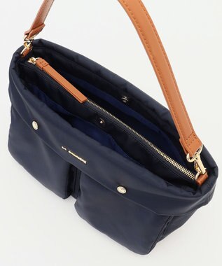 LA BAGAGERIE ダブルフロントポケット2WAYショルダー ネイビー