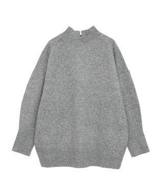 AMERICAN HOLIC モックネックコクーンニットプルオーバー Gray Mixture