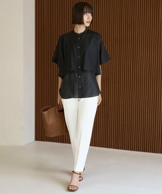 UNFILO 【WEB限定】BEAUTY MOVE センタープレス テーパードパンツ オフ