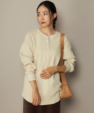 OP／FILA 【ocean pacific】らくティブ/ヘンリーネックワッフルロンT