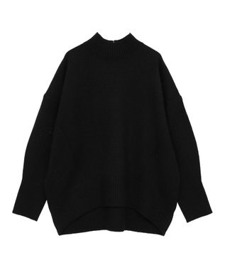 AMERICAN HOLIC モックネックコクーンニットプルオーバー Black