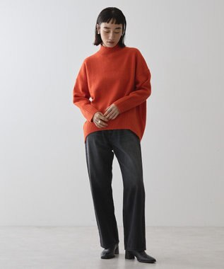 AMERICAN HOLIC モックネックコクーンニットプルオーバー Red