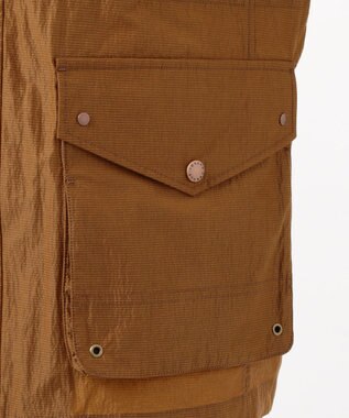 JOSEPH ABBOUD MOUNTAIN リップルサッカー ブルゾン キャメル系