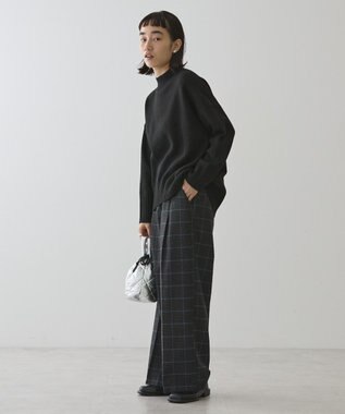 AMERICAN HOLIC モックネックコクーンニットプルオーバー Black