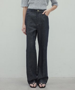 【洗える】CUPHEA / センタープレス入りフレアパンツ