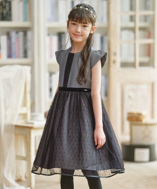 組曲 KIDS 【110-140㎝】ノワールドット ドレス