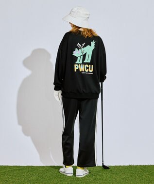 PW CIRCULUS 【MEN】アニマルグラフィックスウェット ゴルフ ブラック系