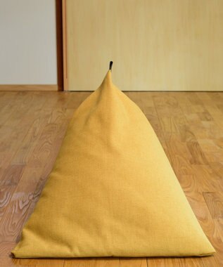 ビーズクッション tetra 高耐久性でペットも安心 tetra LEON（レオン）ビーズクッション サフランイエロー