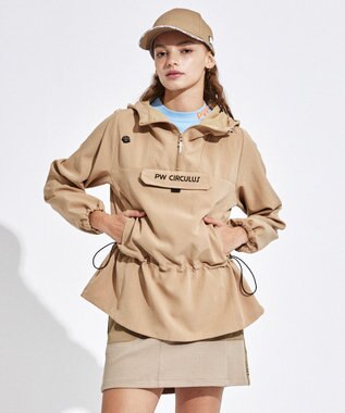 PW CIRCULUS 【WOMEN】ウエスト2WAY アノラック ゴルフウェア レディース ベージュ系