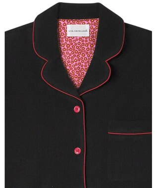 une nana cool 【綿混】コットンパイルパジャマMADEWITHLIBERTYFABRIC ブラック