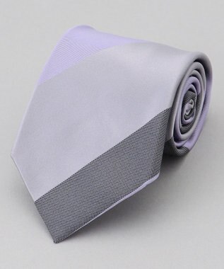 GOTAIRIKU  GOTAIRIKU別注【日本製】シルク ネクタイ_レジメンタル柄 グレー系1