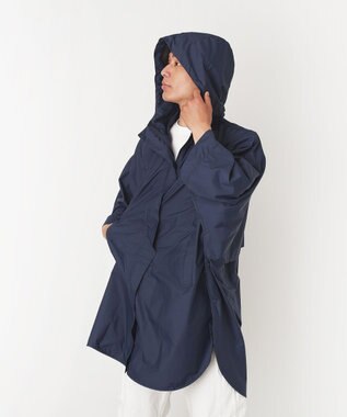 MOONBAT POLO RALPH LAUREN レインポンチョ レインベア 50デニール生地／着丈98cm 収納袋付き ネイビーブルー