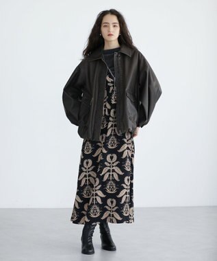 Green Parks ■ＥＳＣＡＲ　フェイクレザーバルーンブルゾン Brown