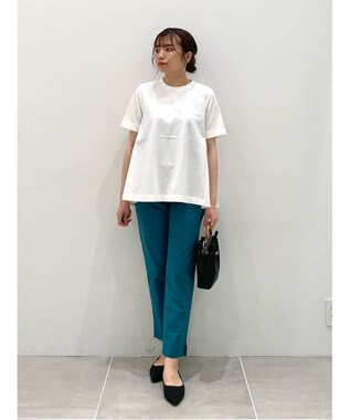 UNFILO 【接触冷感/吸水速乾】BEAUTY FORM フレアTシャツ ホワイト系