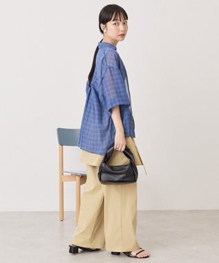 AMERICAN HOLIC 【イージーケア】スキッパーチェックシャツ Blue