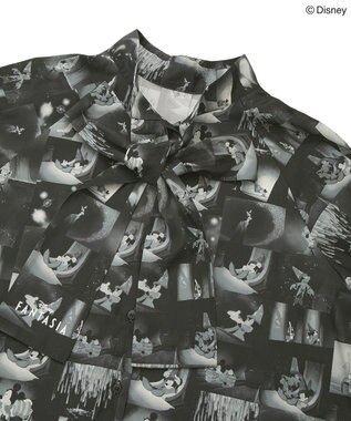 Green Parks ＦＡＮＴＡＳＩＡ／総柄ボウタイブラウス Black