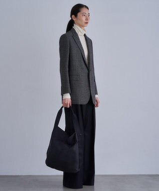 MIYABIYA LAQUOH【撥水加工】ミニマルナイロンワンショルダー (L) ブラック