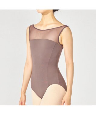 Chacott ノースリーブレオタード ダークブラウン