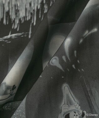 Green Parks ＦＡＮＴＡＳＩＡ／総柄ボウタイブラウス Black