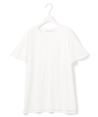 ICB 【接触冷感・UVケア・洗える】 ハイツイストスムース ケープデザインカットソー オフホワイト系