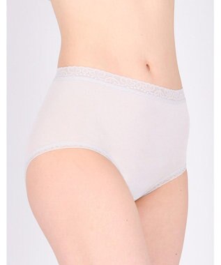 Wing ショーツ　【デイリーフィットやわらかコットン】　ここちよいフィット感　はきこみ丈ふかめ　EC3200　ウイング／ワコール クリーム